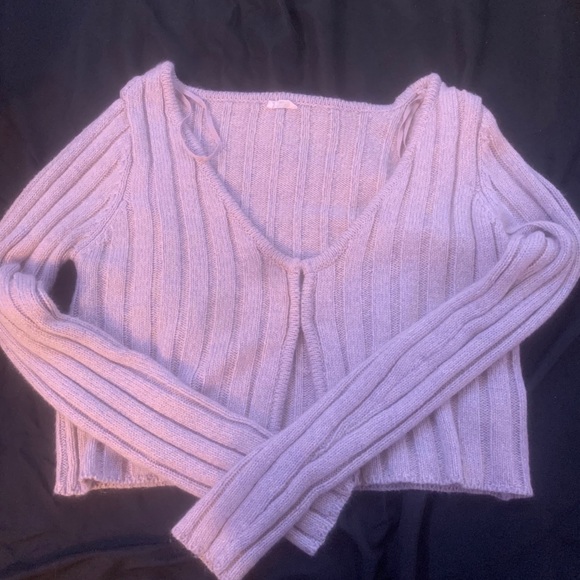 Cropped knitted sweater - Picture 1 of 1